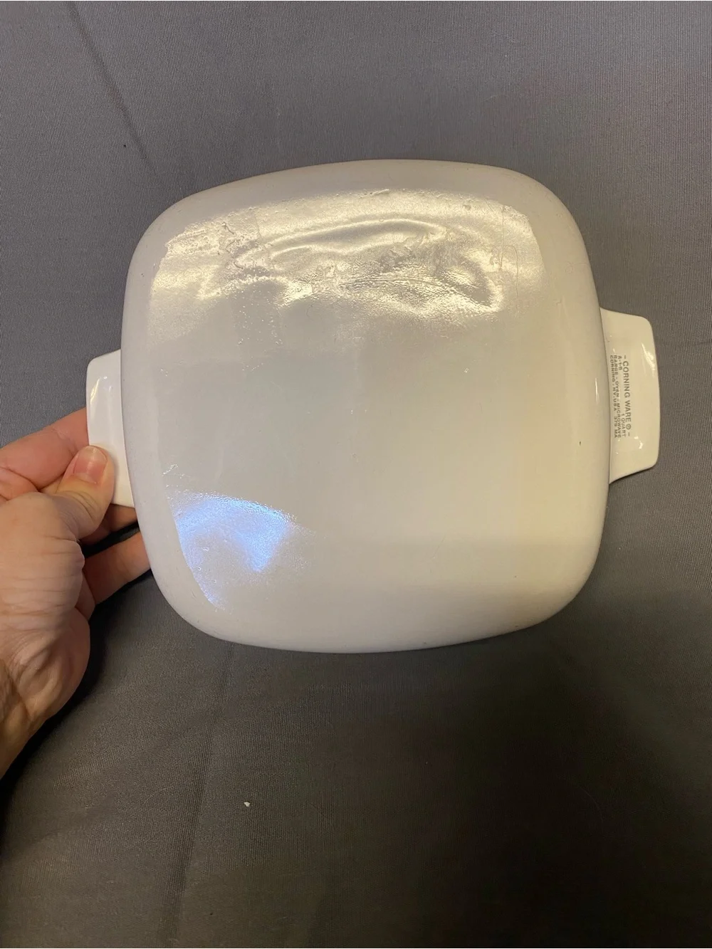 Vintage Corningware L’Echalote White Casserole Dish 1 quart